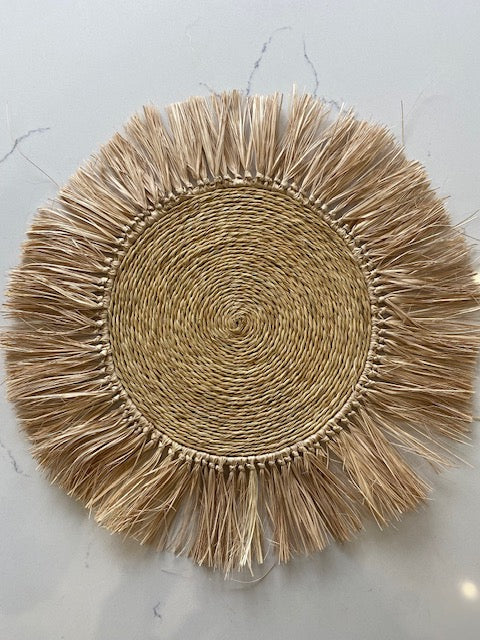 Raffia Placemats - Round