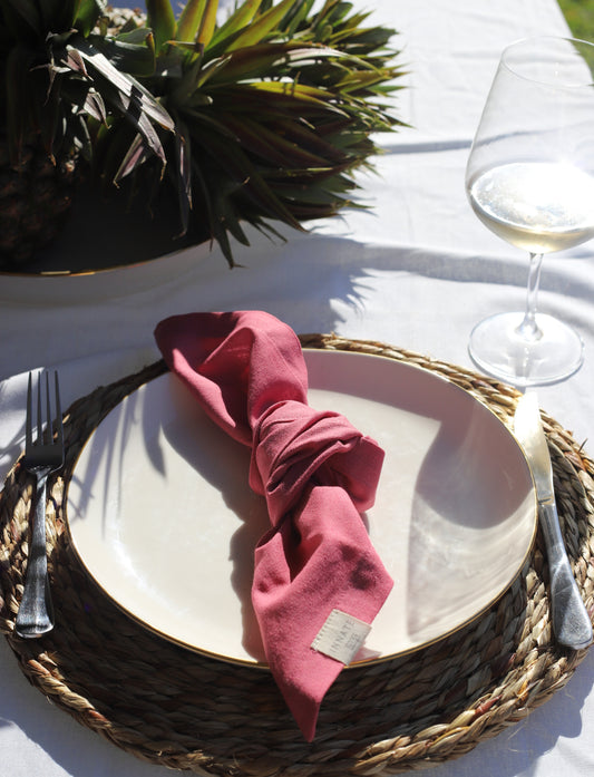 Napkin Set - Cerise