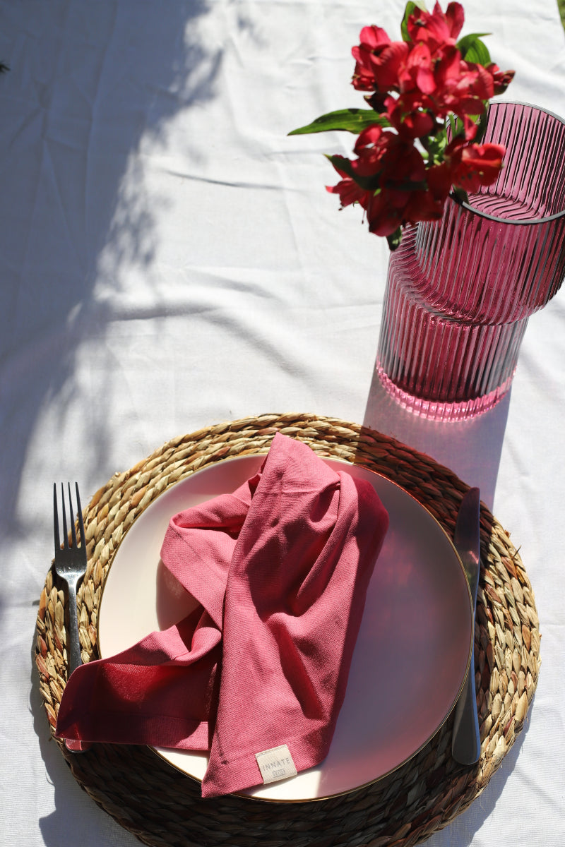 Napkin Set - Cerise